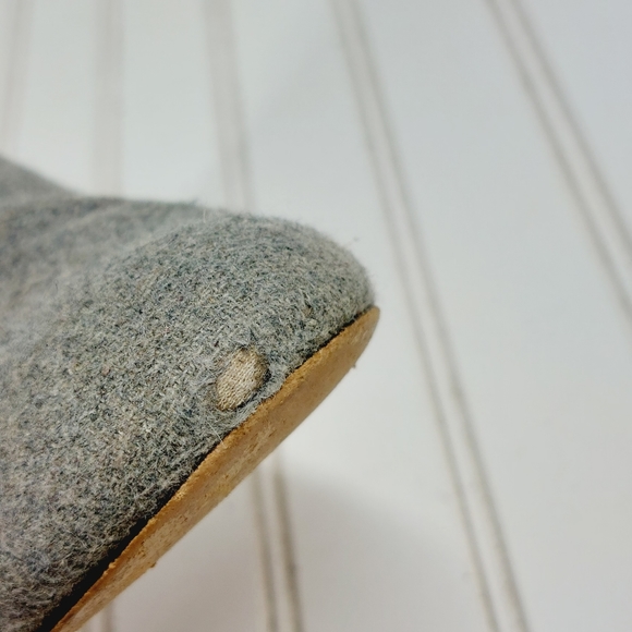 Nine West Qualner Grey Fabric Round Toe Block Heel Ankle Boots H897 - Picture 11 of 13